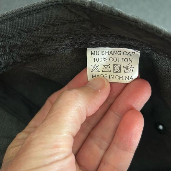 Garfield Hat Cap Washed Out Gray Black Adjustable - Picture 10 of 10